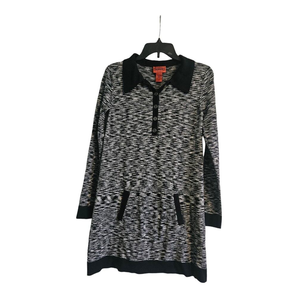 Missoni for Target Sweater Dress Size S Long Sleeve Ribbed Collar Marled Knit